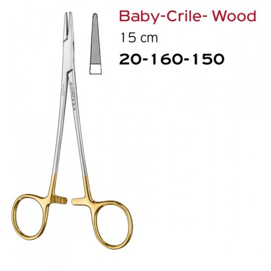 BABΥ-CRILE-WOOD NEEDLE HOLDER 15CM TC