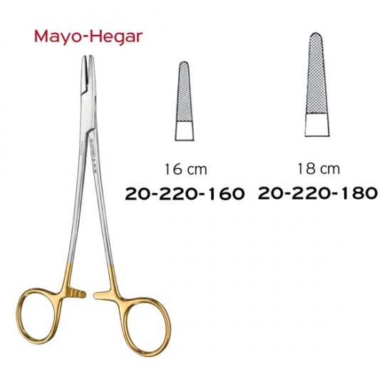 MAYO-HEGAR NEEDLE HOLDER 16CM TC