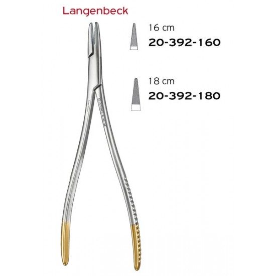 LANGENBECK NEEDLE HOLD.16CM TC