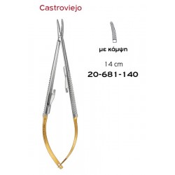 CASTROVIEJO NEEDLE HOLDER 14CM CVD TC