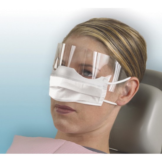 PATIENT SAFETY HALF MASK W/VISOR