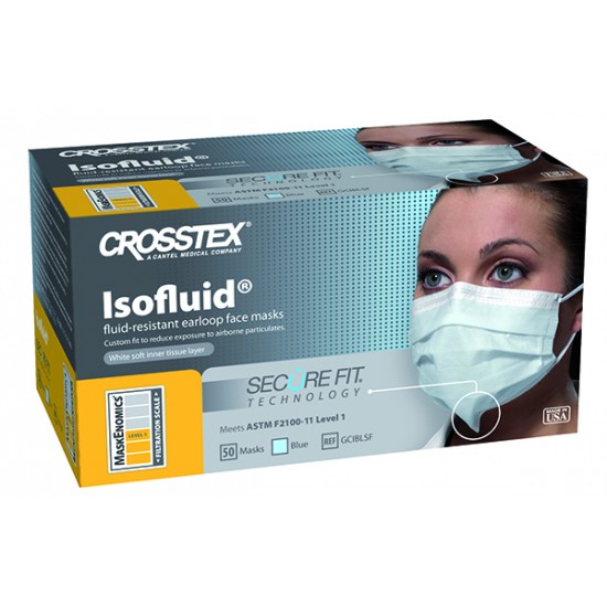 ISOFLUID SECUREFIT BLUE MASK 50 PCS